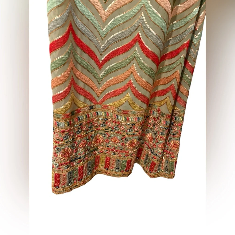 Colorful Chevron Pattern Kimono - Picture 5 of 6